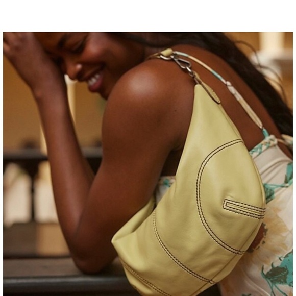 Free People leather Yellow Designer Shoulder Bag - Picture 4 of 13